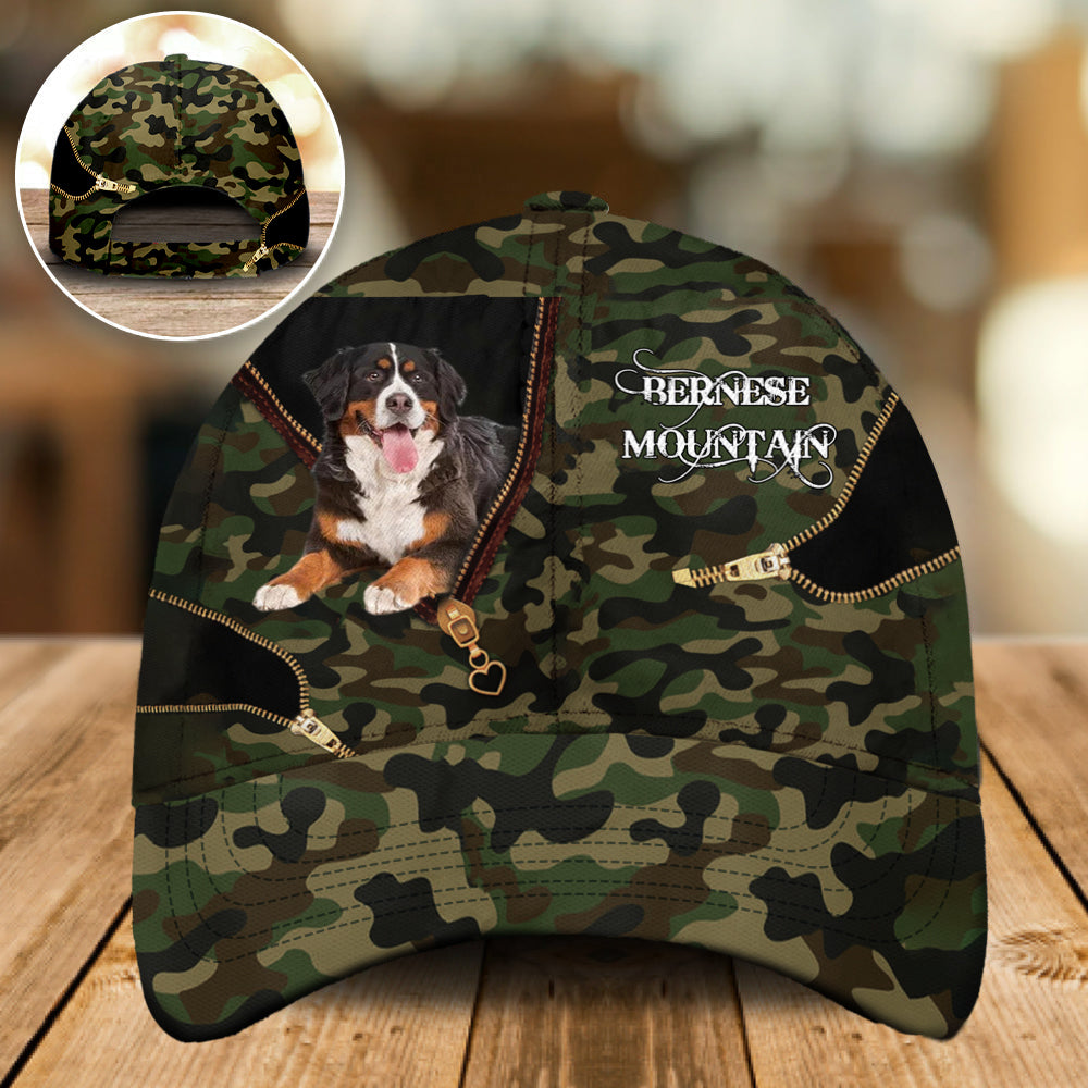 Bernese Mountain3 Camo Cap