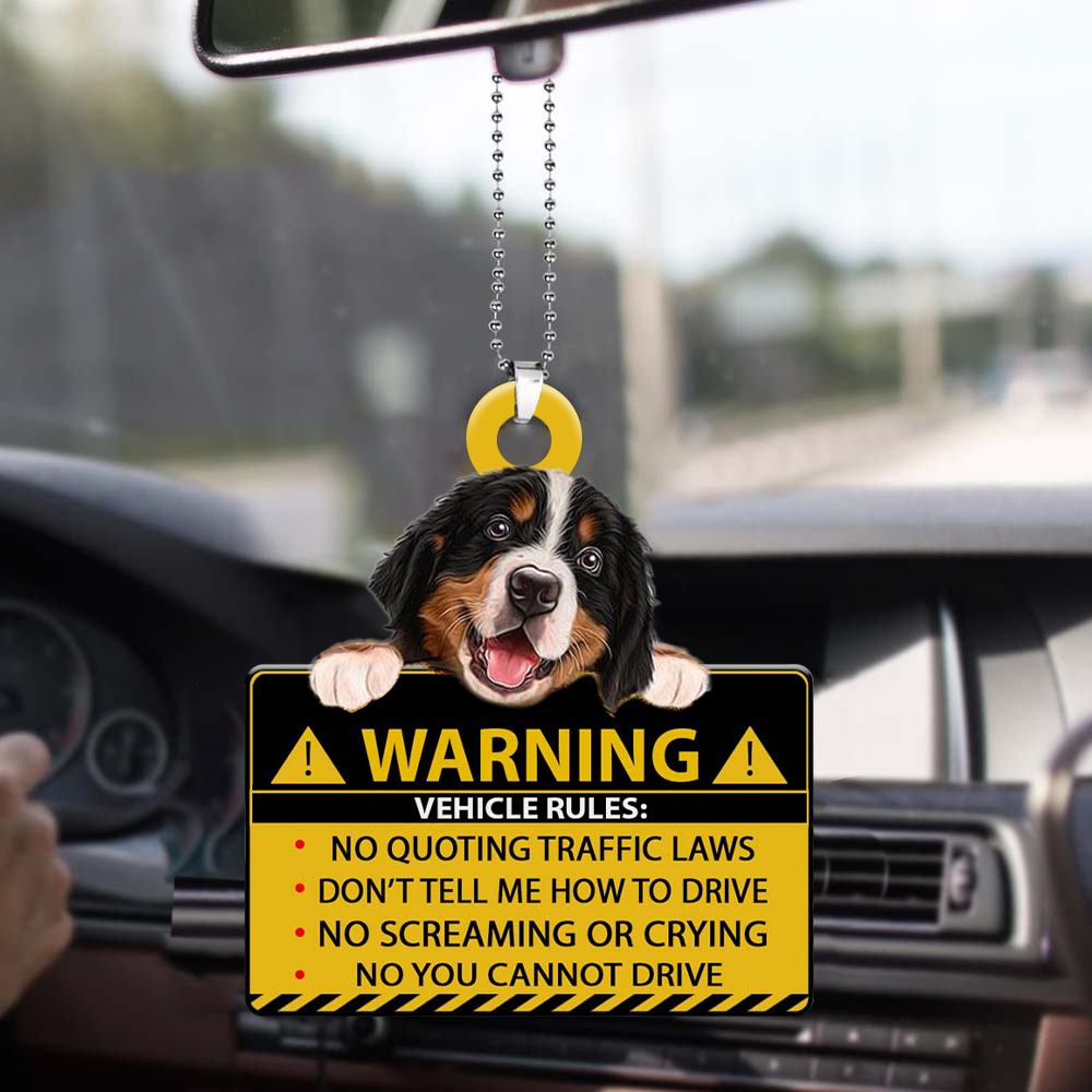 Bernese Mountain Dog-Vehicle Rules Two Side Ornament