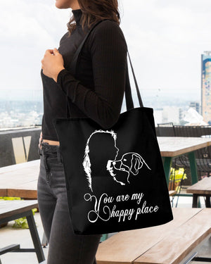 Bernese Mountain You Are My Happy Place-Cloth Tote Bag