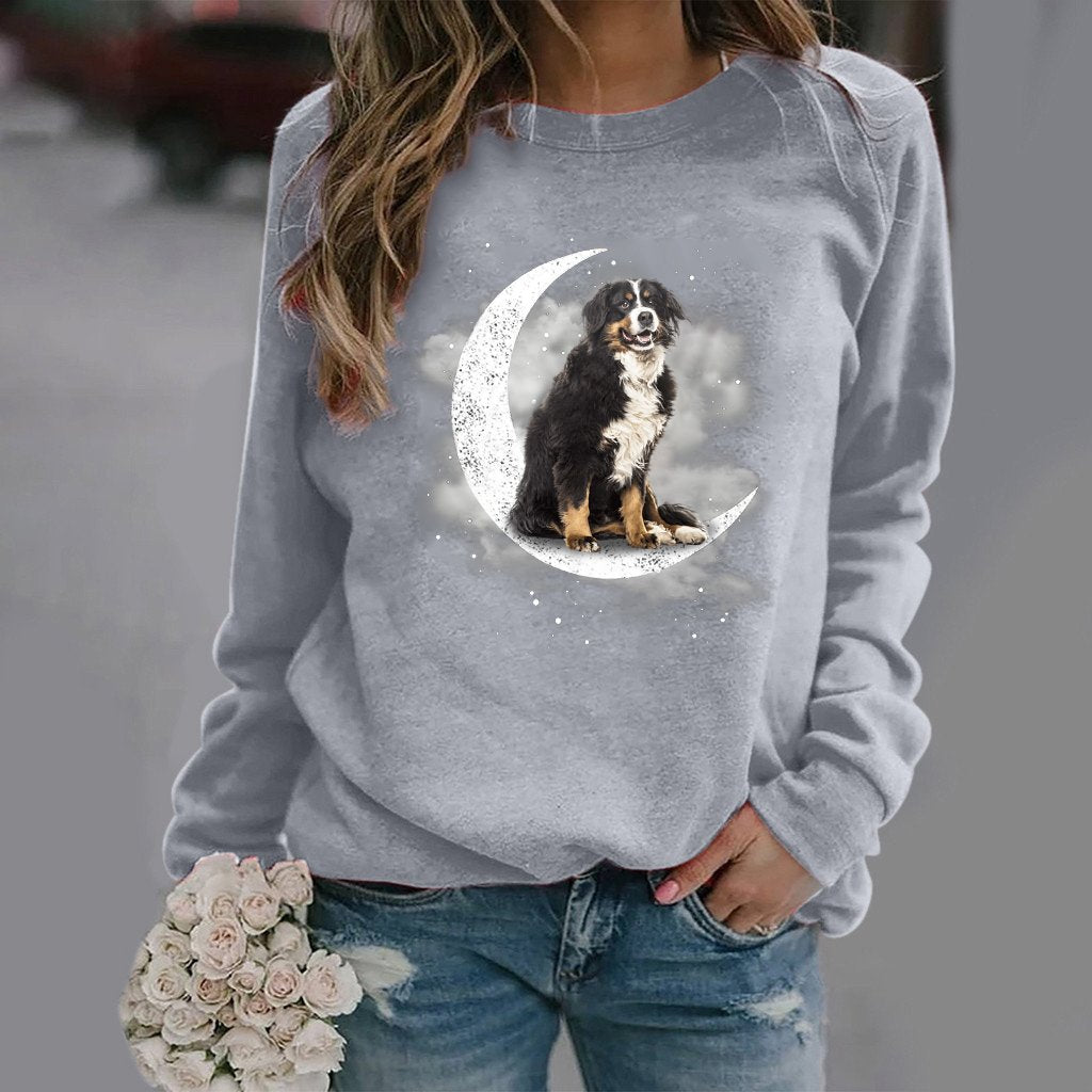 Bernese Mountain (2) -Sit On The Moon- Premium Sweatshirt