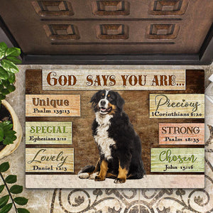 Bernese  Mountain  (2) God Says You Are Doormat