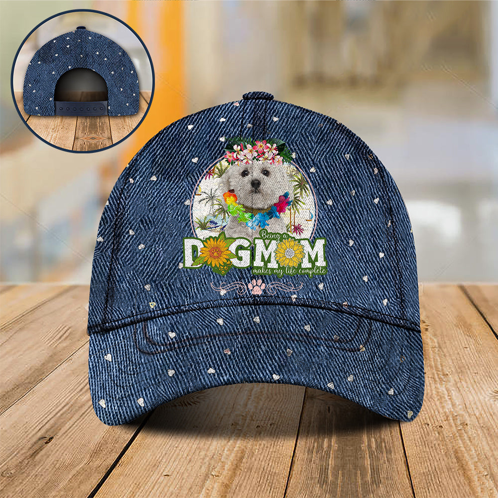 Bichon-Frise Hawaii beach Dog Mom Cap