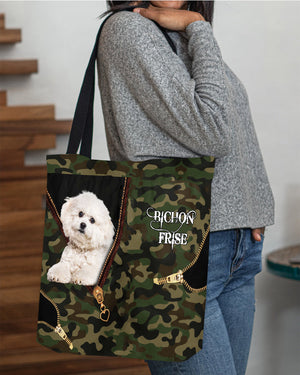 Bichon-Frise2 Camo Cloth Tote Bag