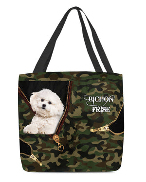 Bichon-Frise2 Camo Cloth Tote Bag