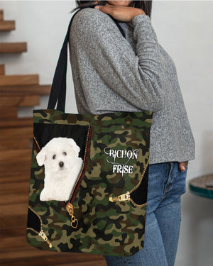 Bichon-Frise3 Camo Cloth Tote Bag