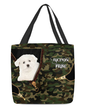 Bichon-Frise3 Camo Cloth Tote Bag