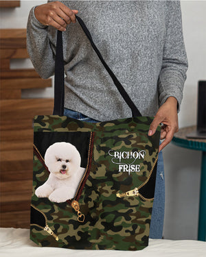 Bichon-Frise4 Camo Cloth Tote Bag