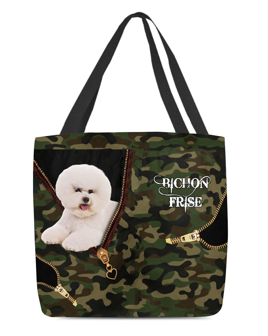 Bichon-Frise4 Camo Cloth Tote Bag