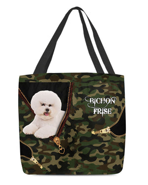 Bichon-Frise4 Camo Cloth Tote Bag