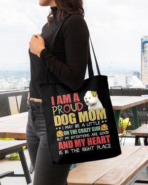 Bichon-Right Place-Cloth Tote Bag