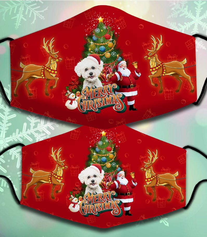 Bichon Frise-Santa Claus&Dog-Veil