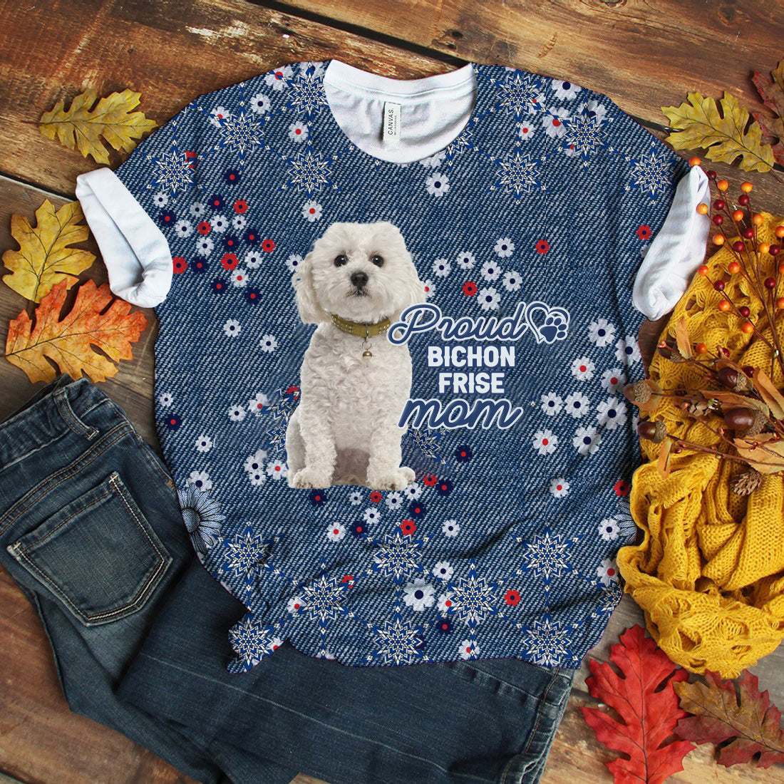 Bichon Frise 1-Pround Mom T-shirt