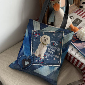 Bichon Frise 1 Pround Mom2-Cloth Tote Bag