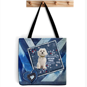 Bichon Frise 1 Pround Mom2-Cloth Tote Bag