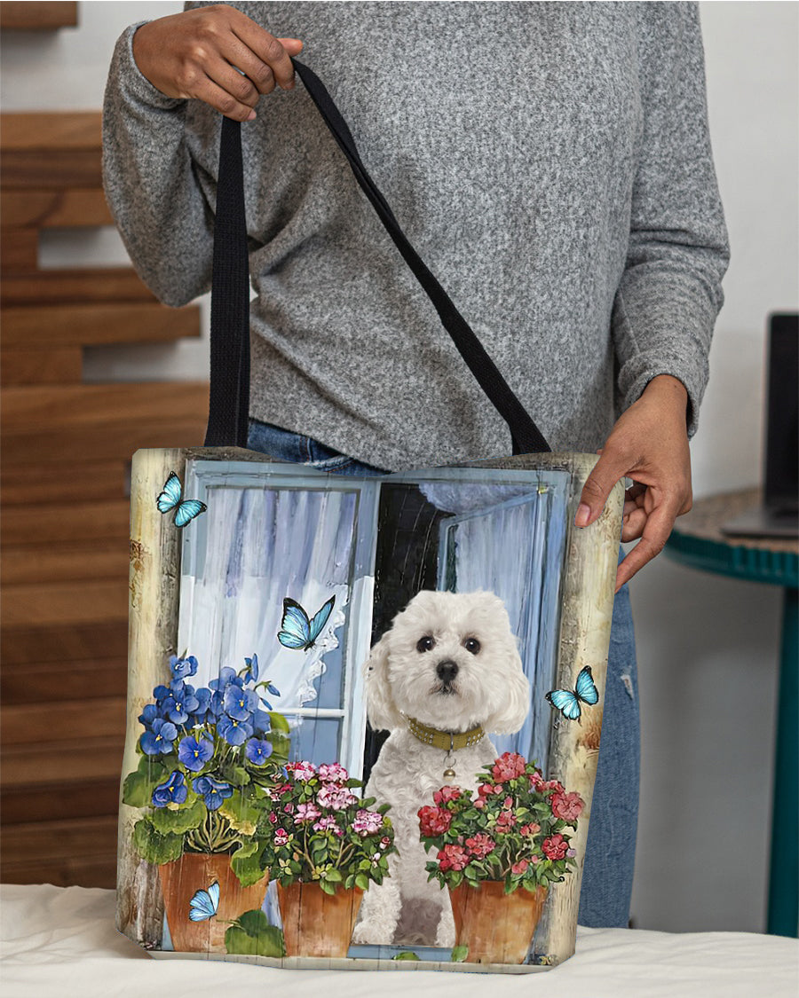 Bichon Frise 1 Today I Choose Joy-Cloth Tote Bag