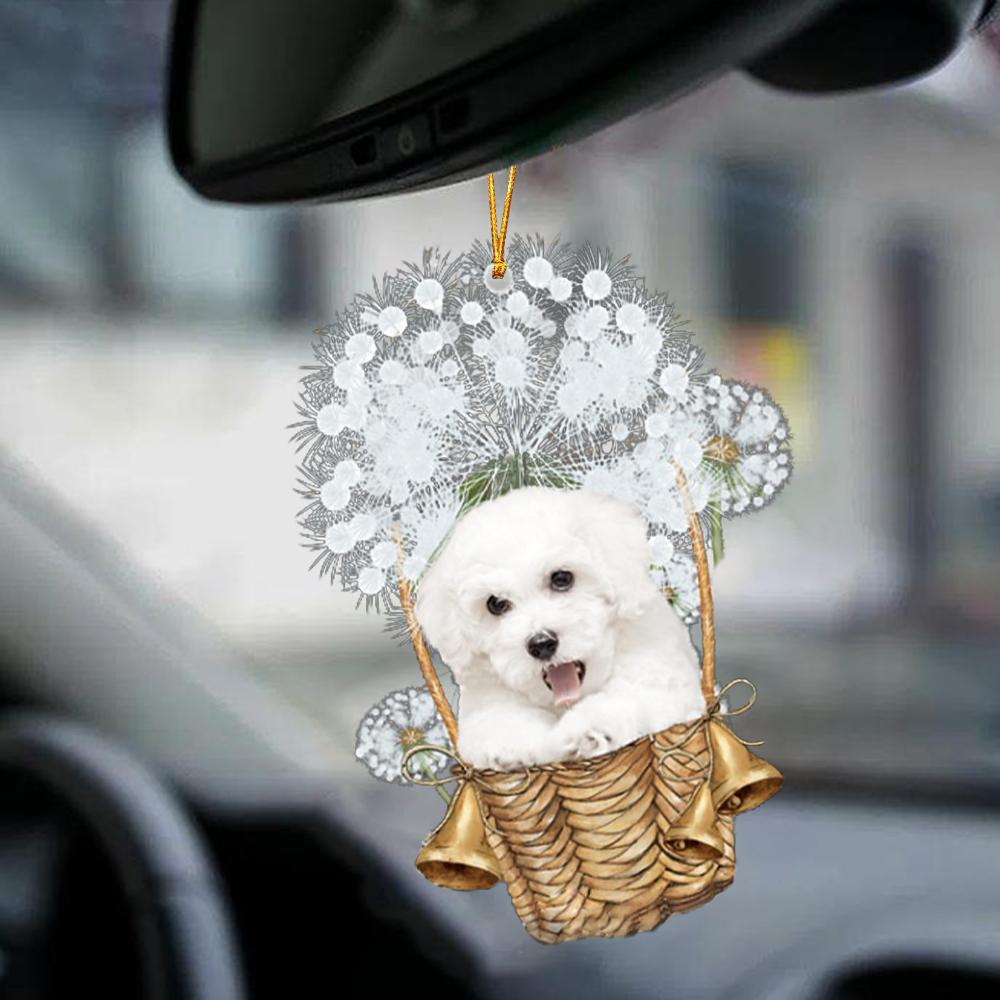 Bichon Frise2-Dandelion-Two Sided Ornament