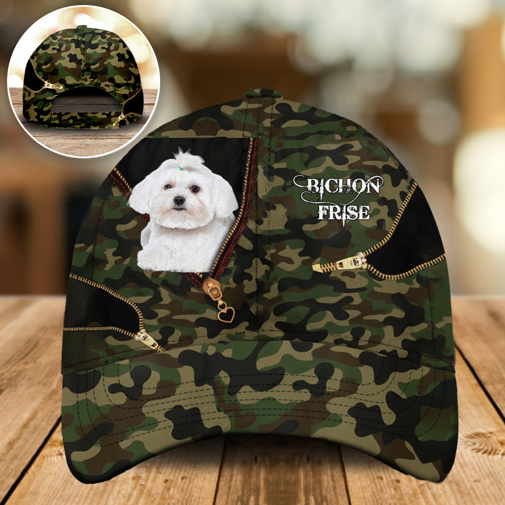 Bichon Frise Camo Cap