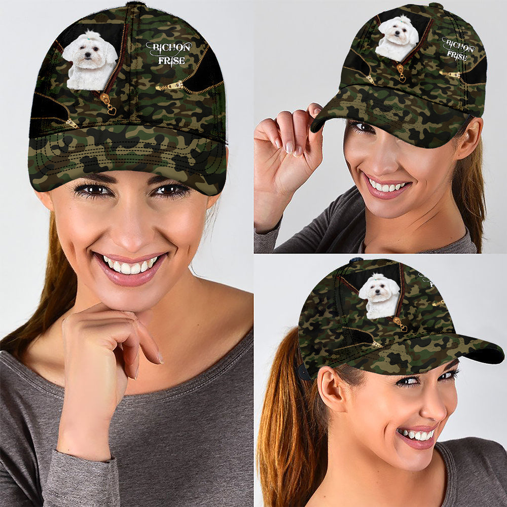 Bichon Frise Camo Cap