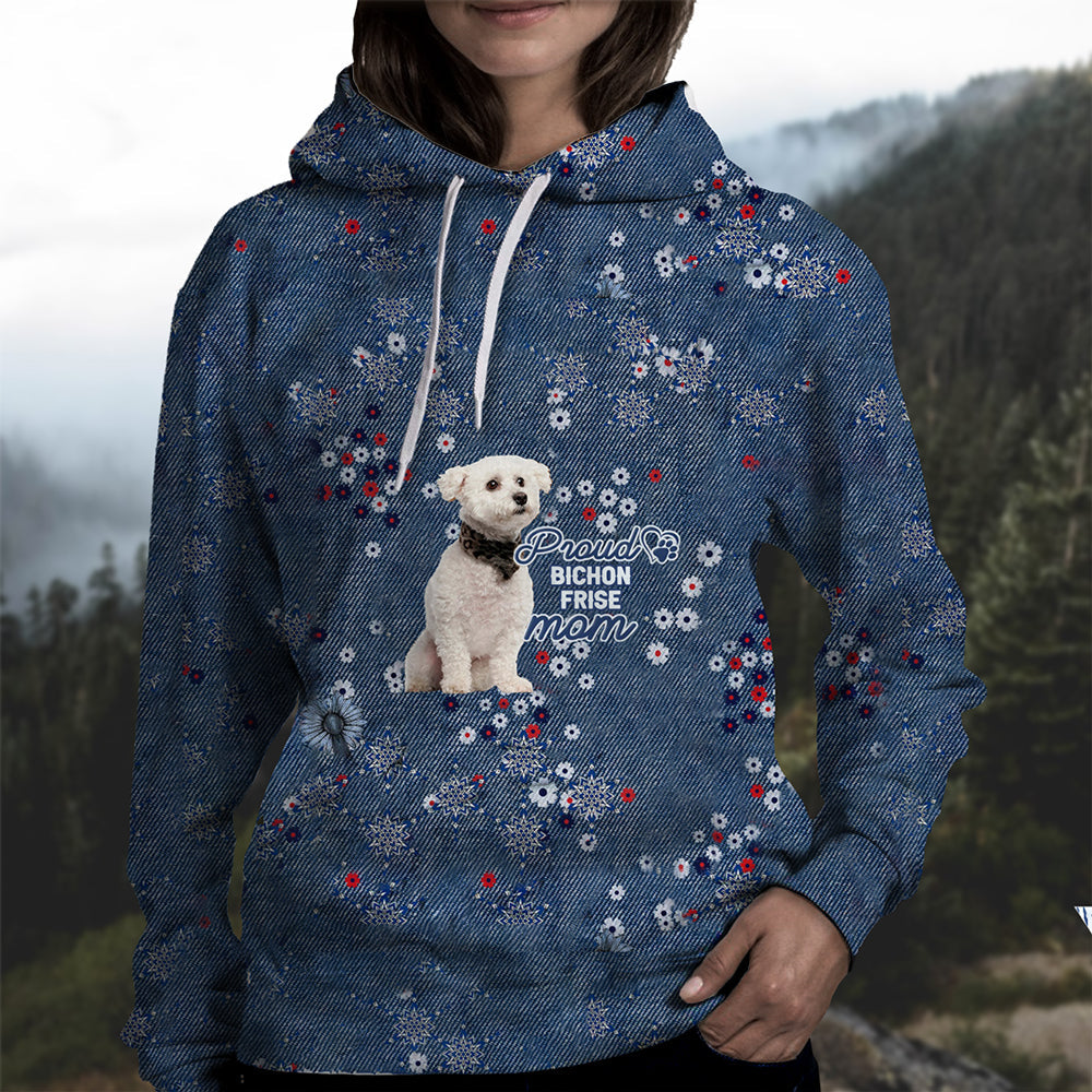 Bichon Frise Pround Mom-Hoodie