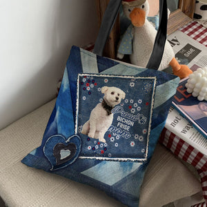 Bichon Frise Pround Mom2-Cloth Tote Bag