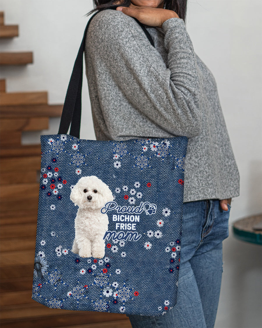 Bichon Frise (2) Pround Mom-Cloth Tote Bag