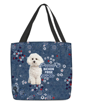 Bichon Frise (2) Pround Mom-Cloth Tote Bag