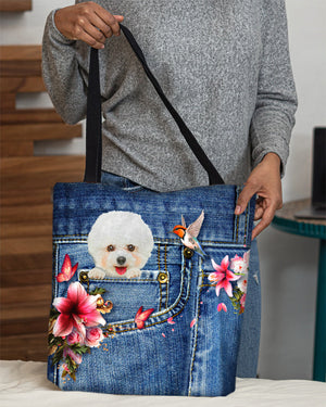 Bichon frise-Lily Cloth Tote Bag