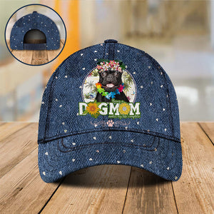 Black-French-Bulldog Hawaii beach Dog Mom Cap