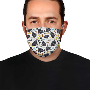 Premium Black Labrador Seamless EZ09 2404 Face Mask