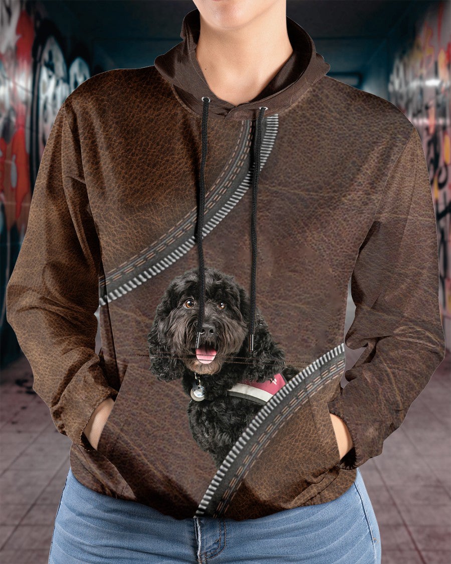 Black Cavapoo-Never Walk Alone Hoodie