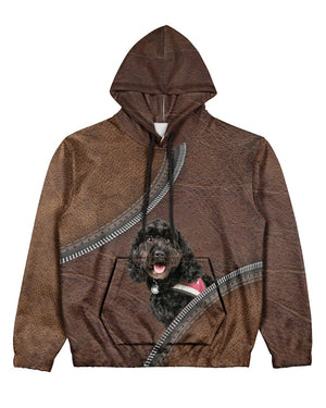 Black Cavapoo-Never Walk Alone Hoodie