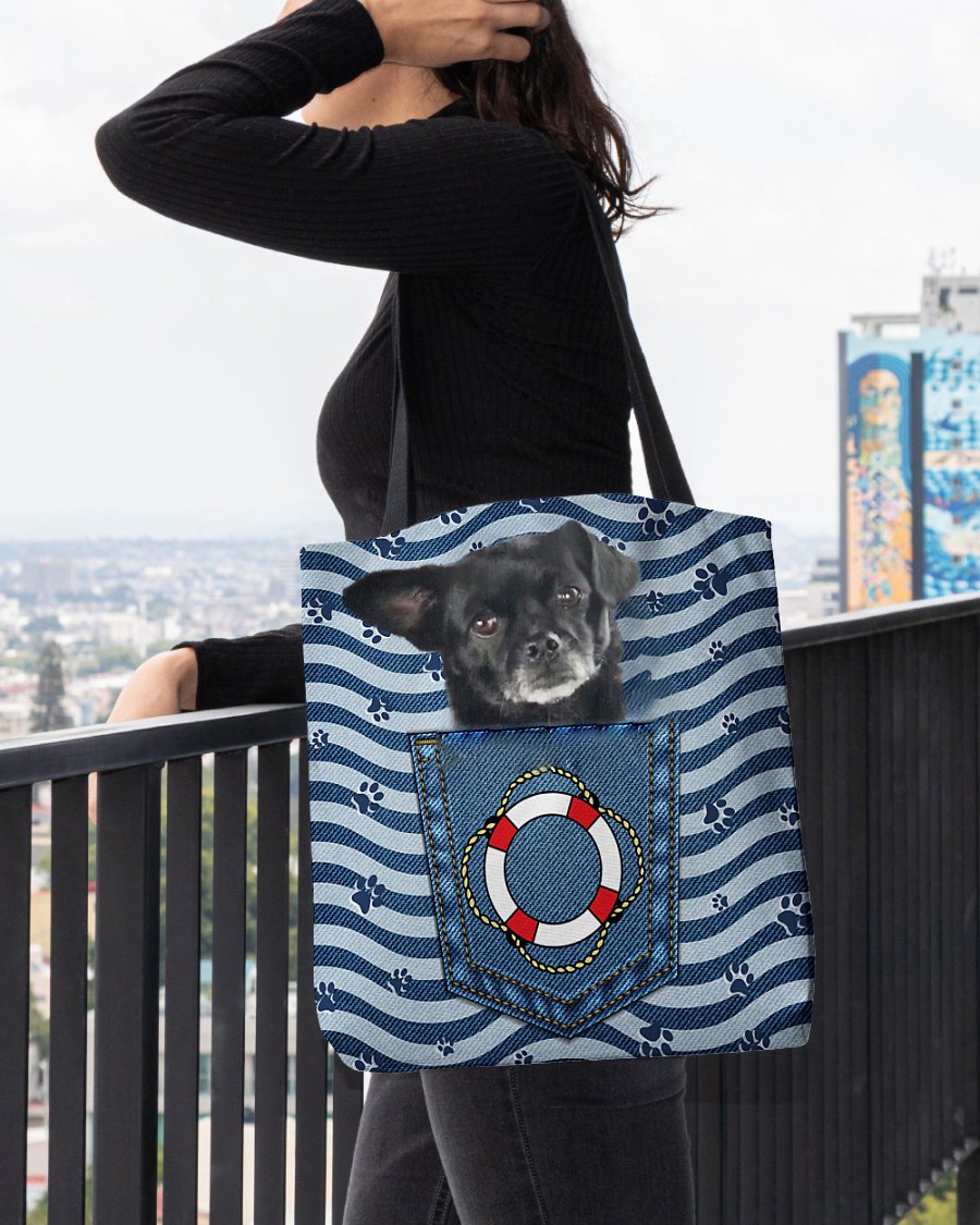 Black Chug On Board-Cloth Tote Bag