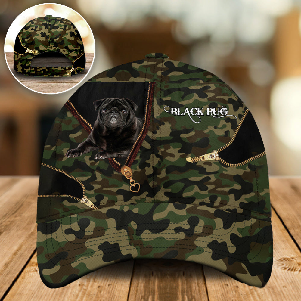 Black Pug Camo Cap