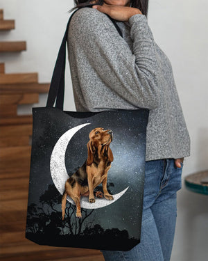 Bloodhound-Sit On The Moon-Cloth Tote Bag