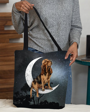 Bloodhound-Sit On The Moon-Cloth Tote Bag