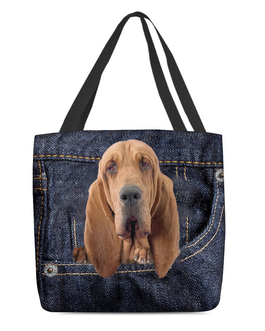 Bloodhound-Dark Denim-Cloth Tote Bag