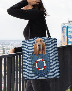 Bloodhound On Board-Cloth Tote Bag