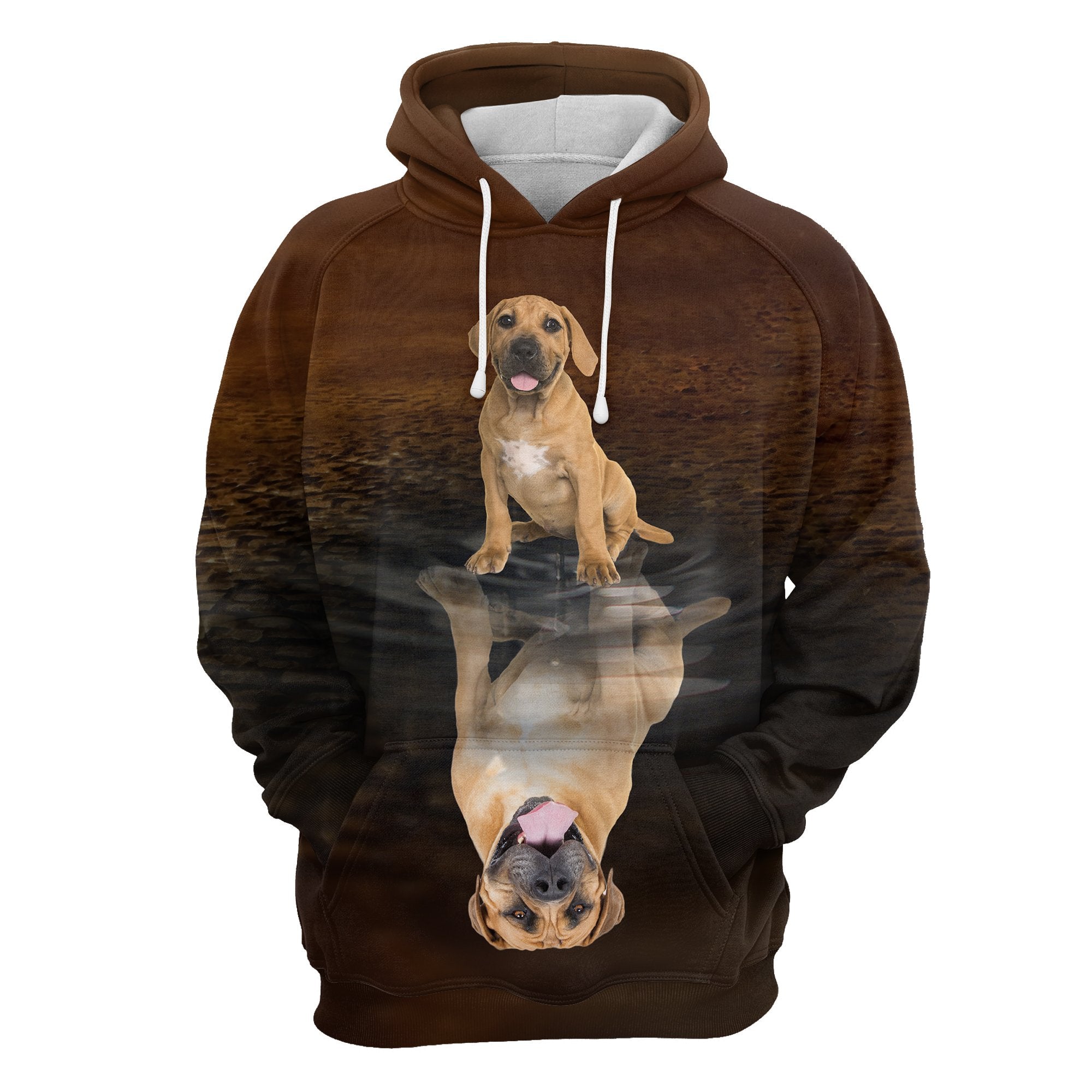 Cute Boerboel Reflection All Over Hoodie