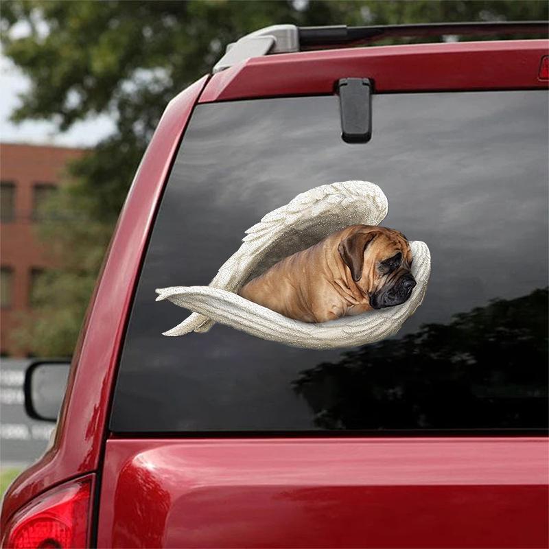 Boerboel-sleeping angel CAR STICKER