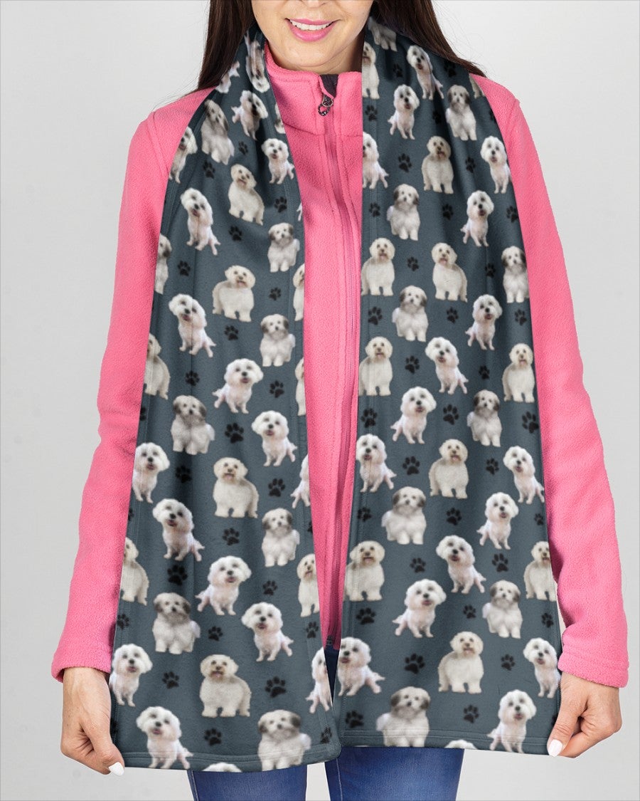 Bolognese-Paw Dog Scarf