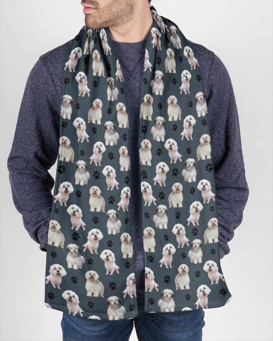 Bolognese-Paw Dog Scarf