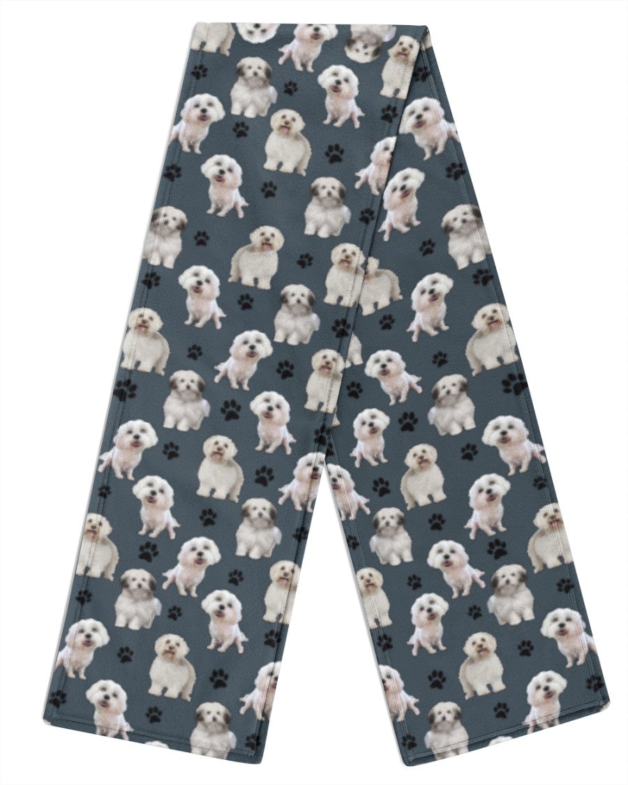 Bolognese-Paw Dog Scarf