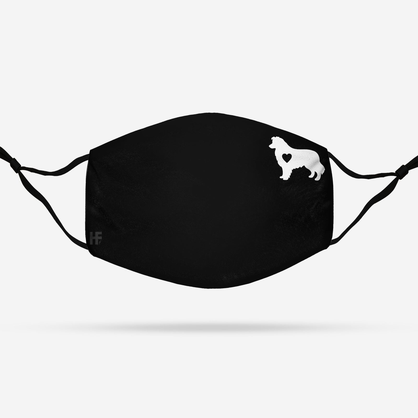 Border Collie Heart EZ07 2008 Face Mask