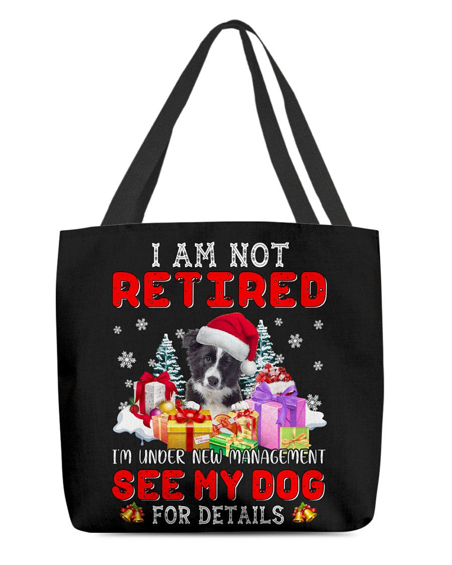 Border Collie-New Management Cloth Tote Bag