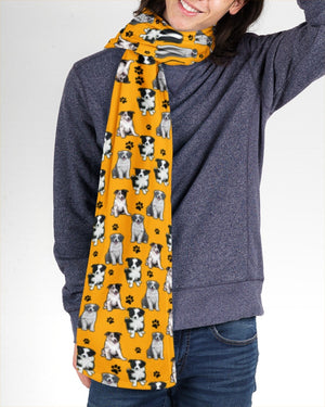 Border Collie-Paw Dog Scarf