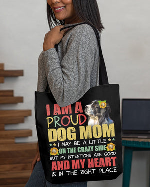 Border Collie-Right Place-Cloth Tote Bag