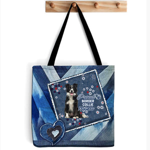 Border Collie 2 Pround Mom2-Cloth Tote Bag