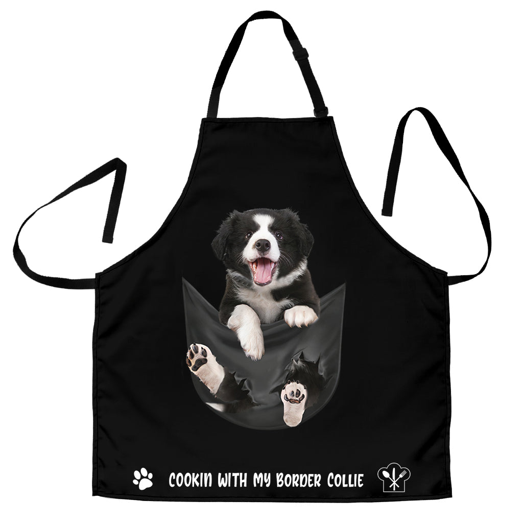 Border Collie 3 Cookin' With Me Apron