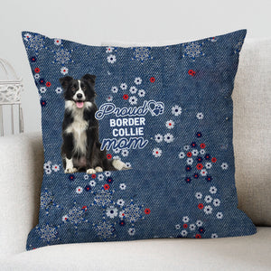 Border Collie (2) Pround Mom-Pillow Case