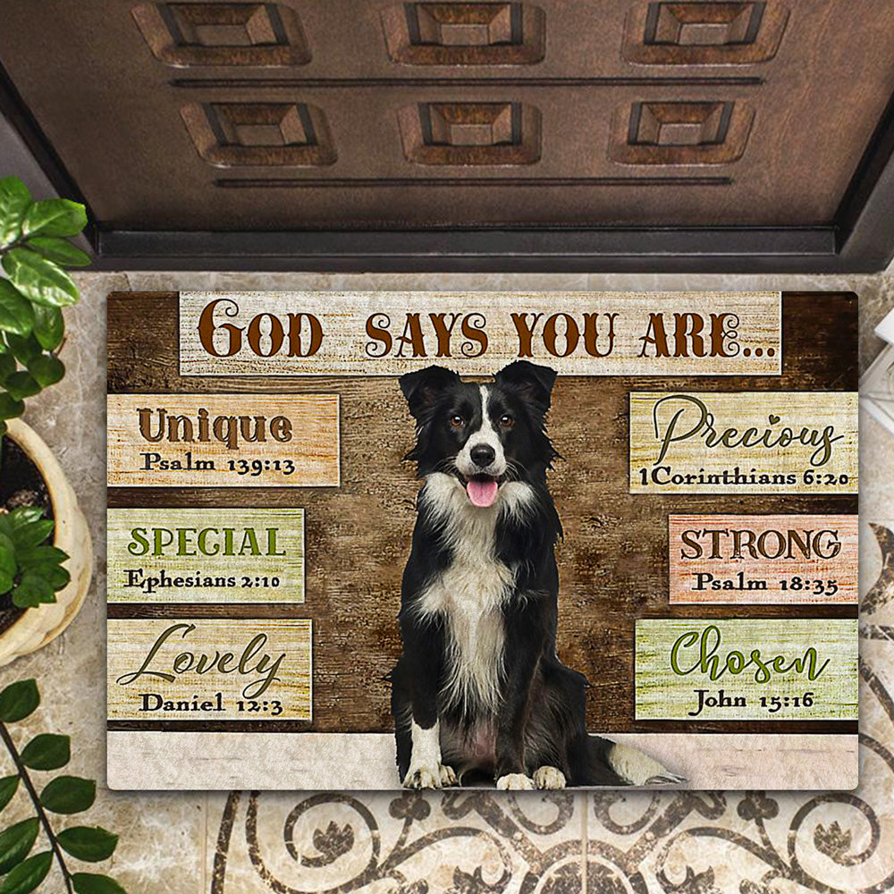 Border  Collie God Says You Are Doormat